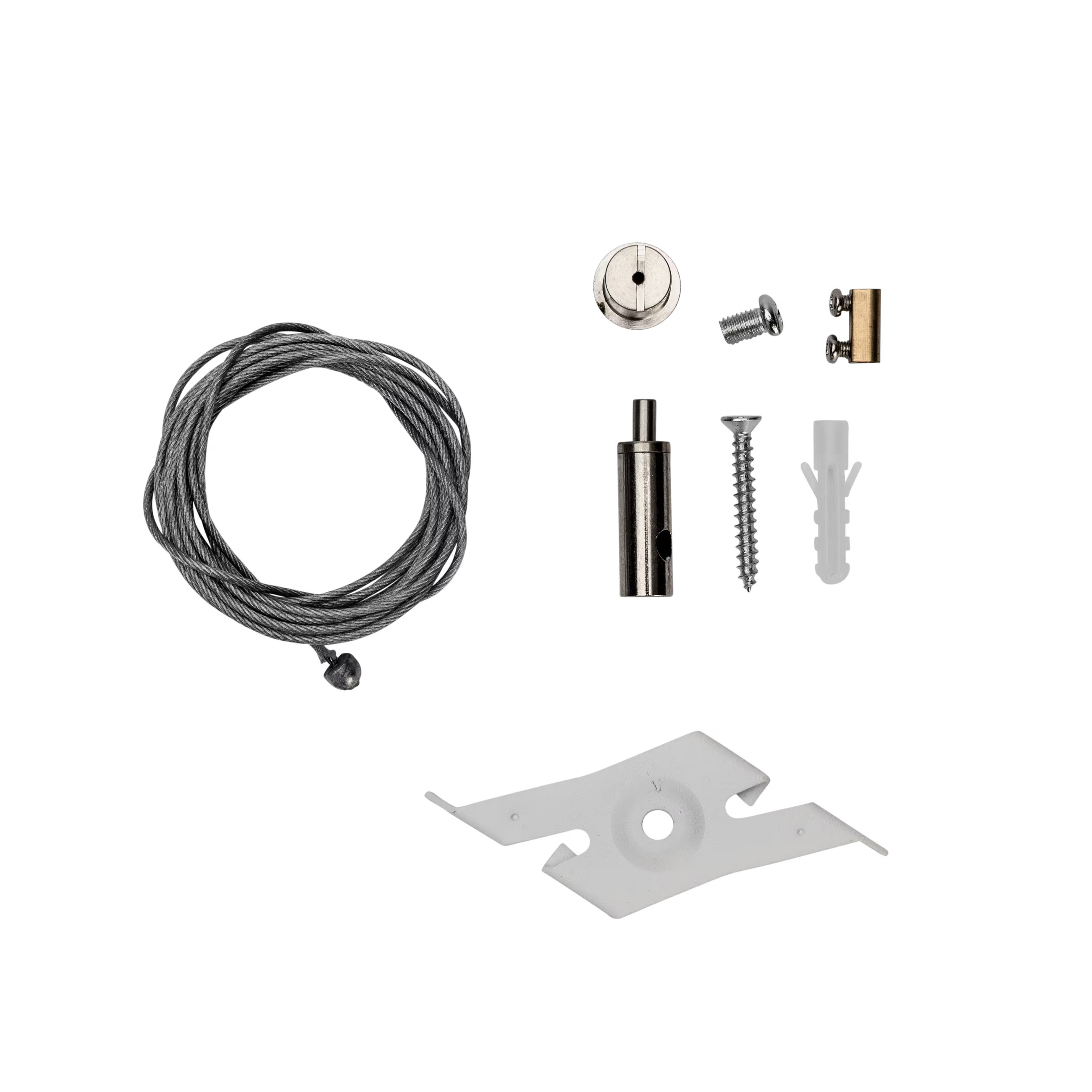 Pendelset systeemplafond · 3-fase rail · clip · 2m · Wit