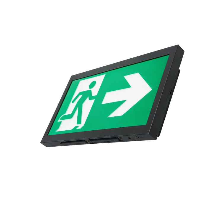 Plenor · inbouw/opbouw · Noodverlichting · Zwart