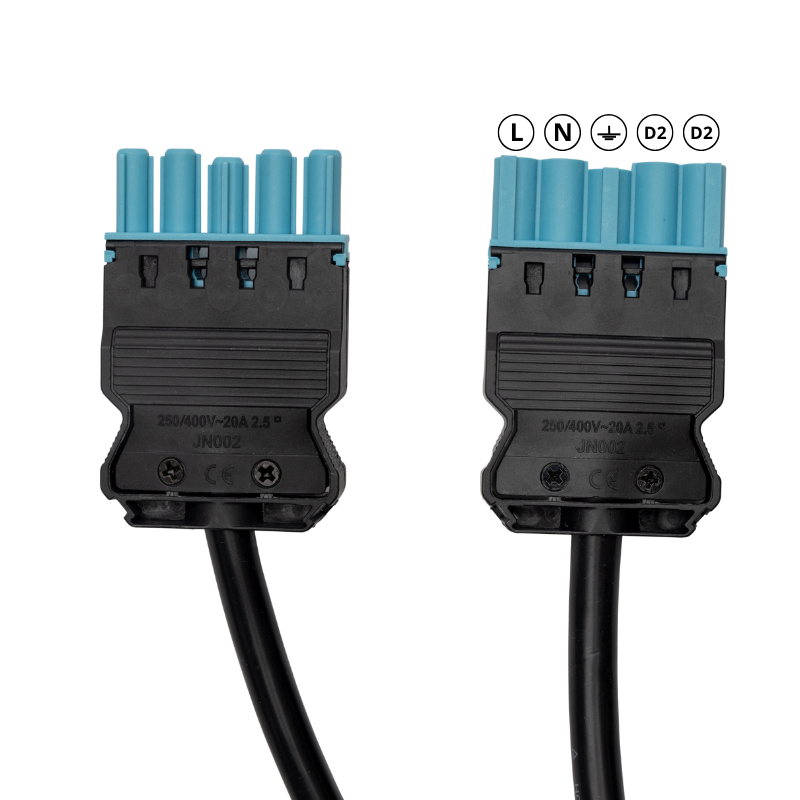 Verlengsnoer · 2 meter · 5x1.5mm²