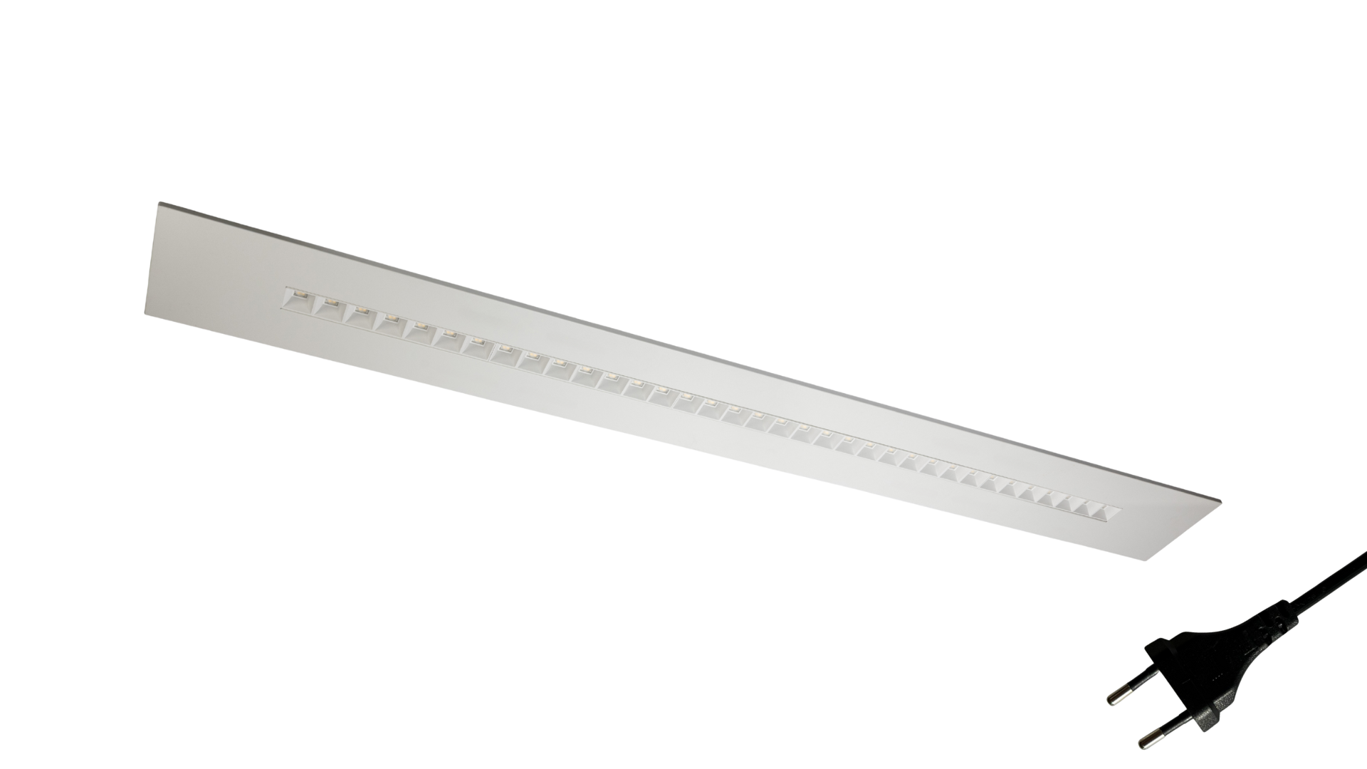 Bandraster Cube · 7W-14W (instelbaar) · 110x650mm · 3CCT switch 3000K-3500K-4000K · Wit · Eurostekker