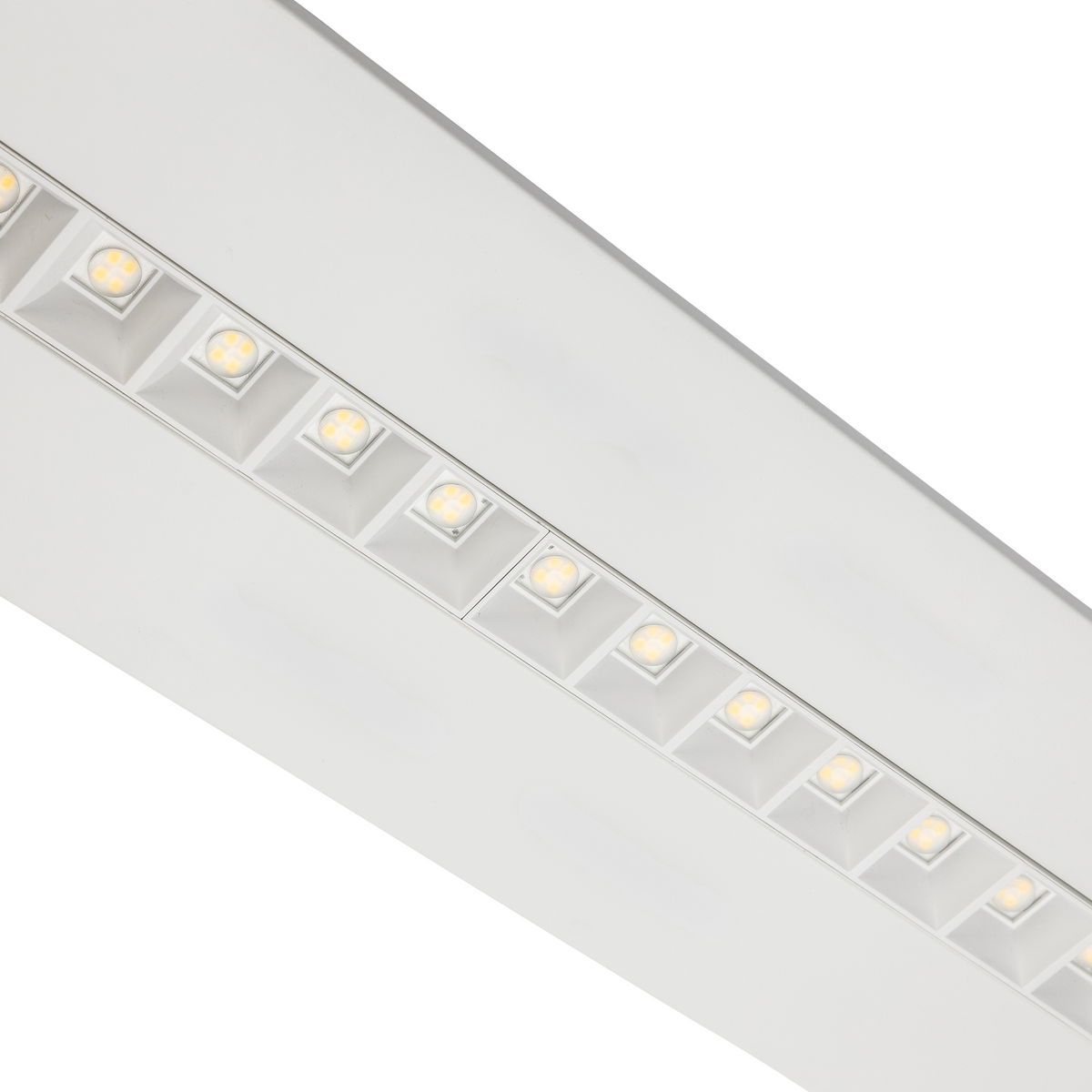 Bandraster Cube · 15W-26W (instelbaar) · 1495x115mm · 3CCT switch 3000K-3500K-4000K · Wit · Wieland stekker · DALI
