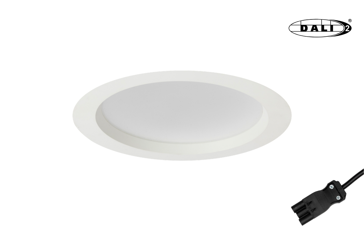 Downlight Torino · Ø230 · 10-20W · 3CCT · Wieland · DALI
