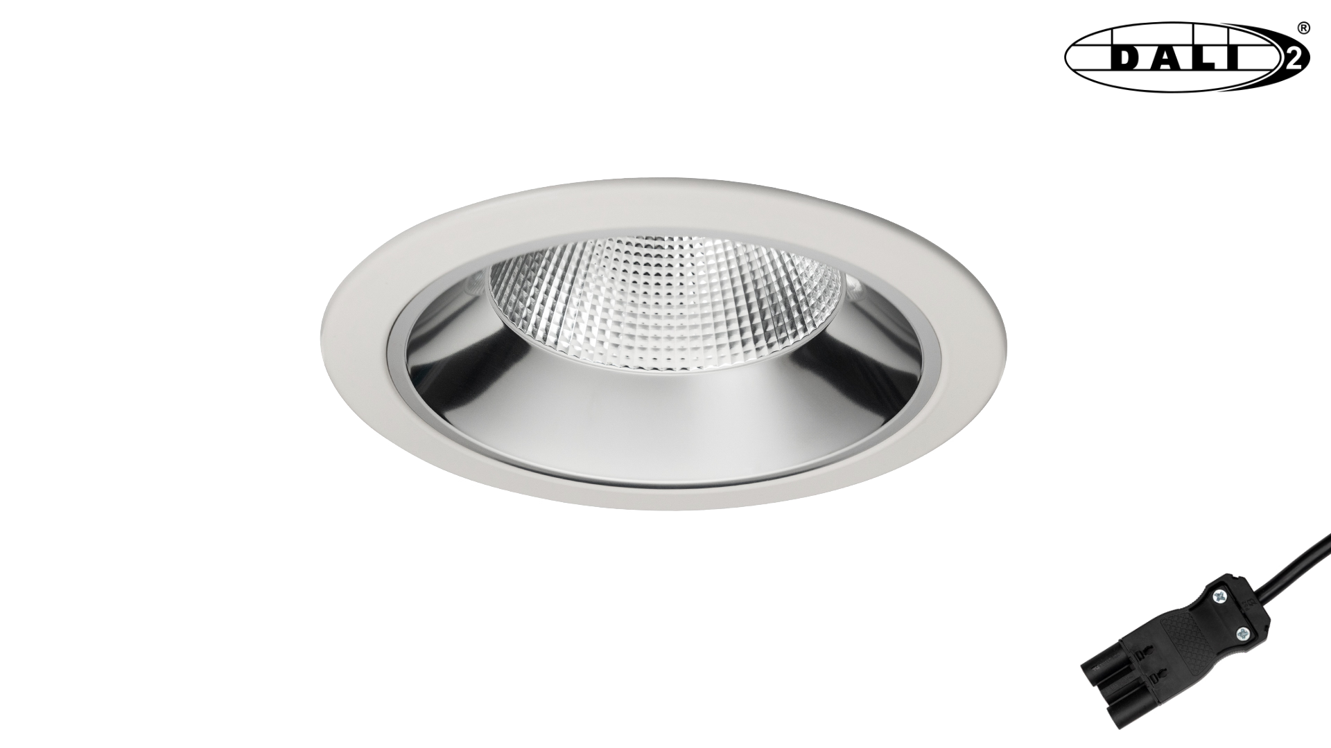 LED Downlight Milan · Ø232 · 20W · 3CCT · 3000K-4000K-5000K · Wit · Wieland · DALI