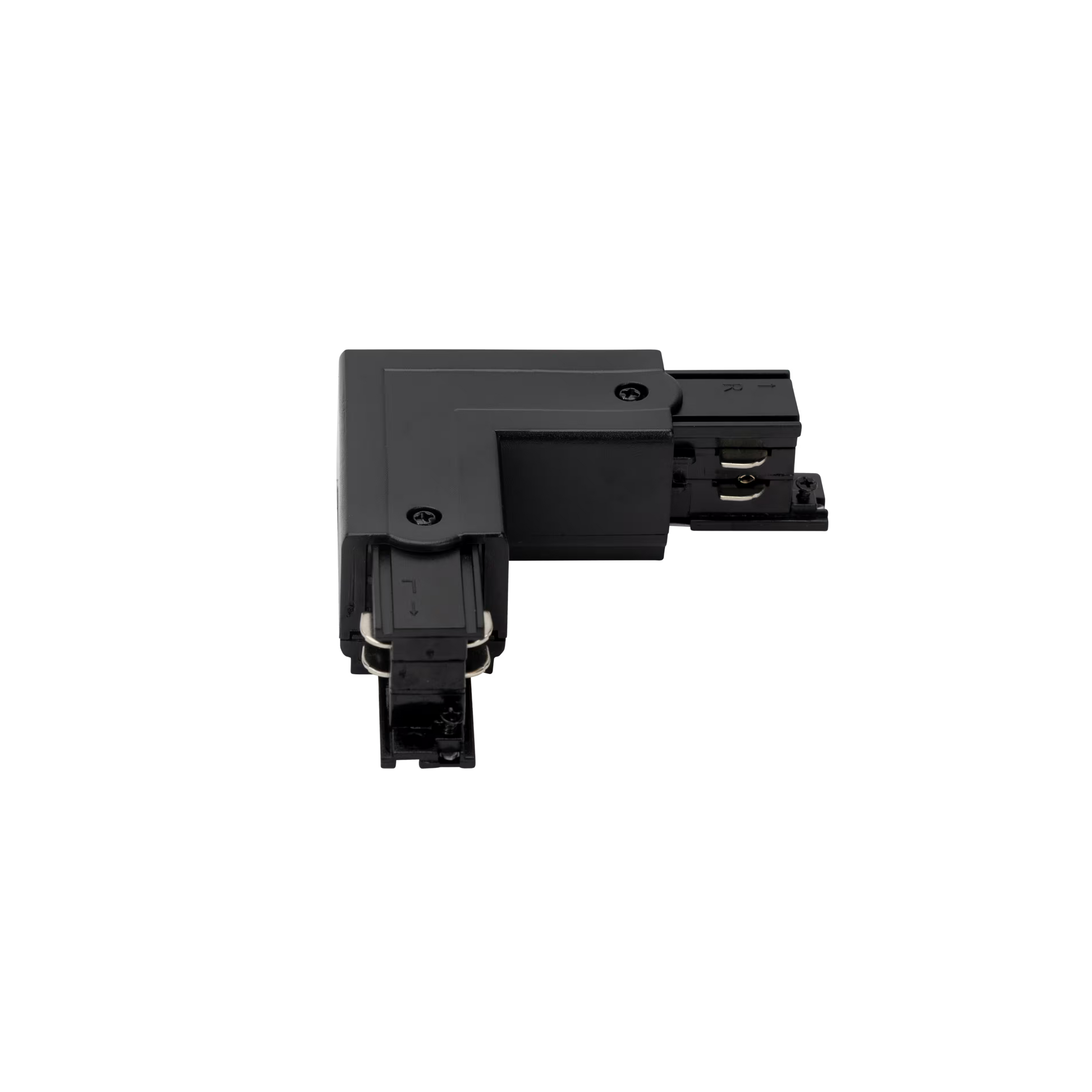 L-vorm connector · Outside · Zwart