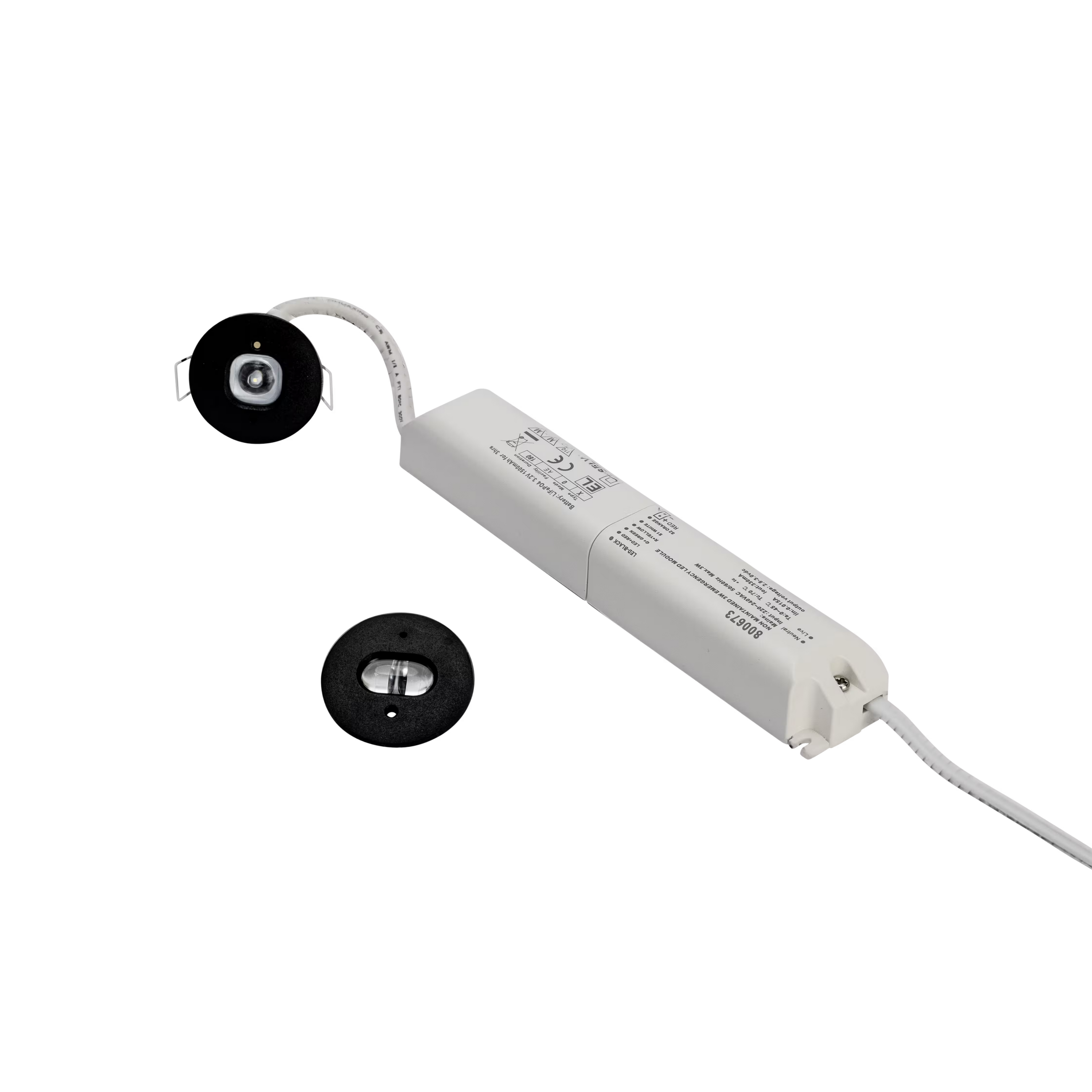 Nexus · Inbouw spot · Noodverlichting · Zwart