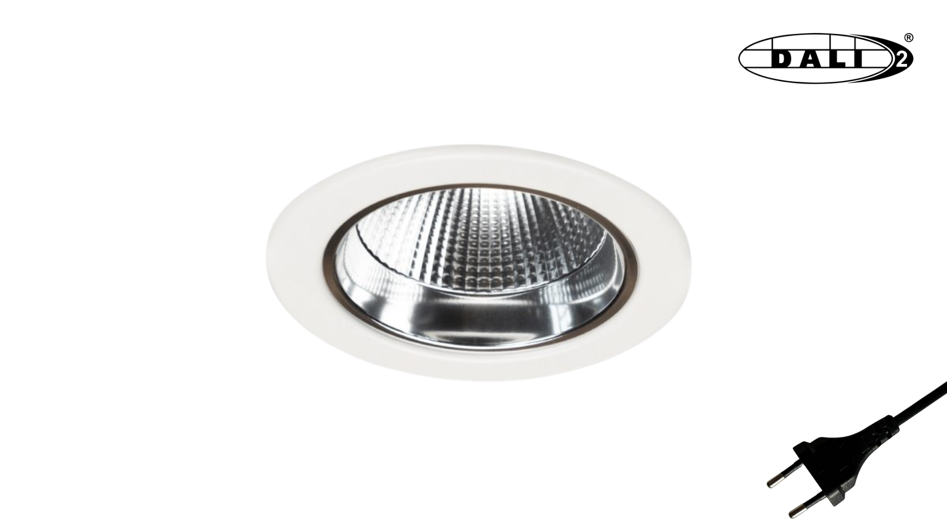 LED Downlight Milan · Ø145 · 15W · 3CCT · 3000K-4000K-5000K · Wit · Eurostekker · DALI