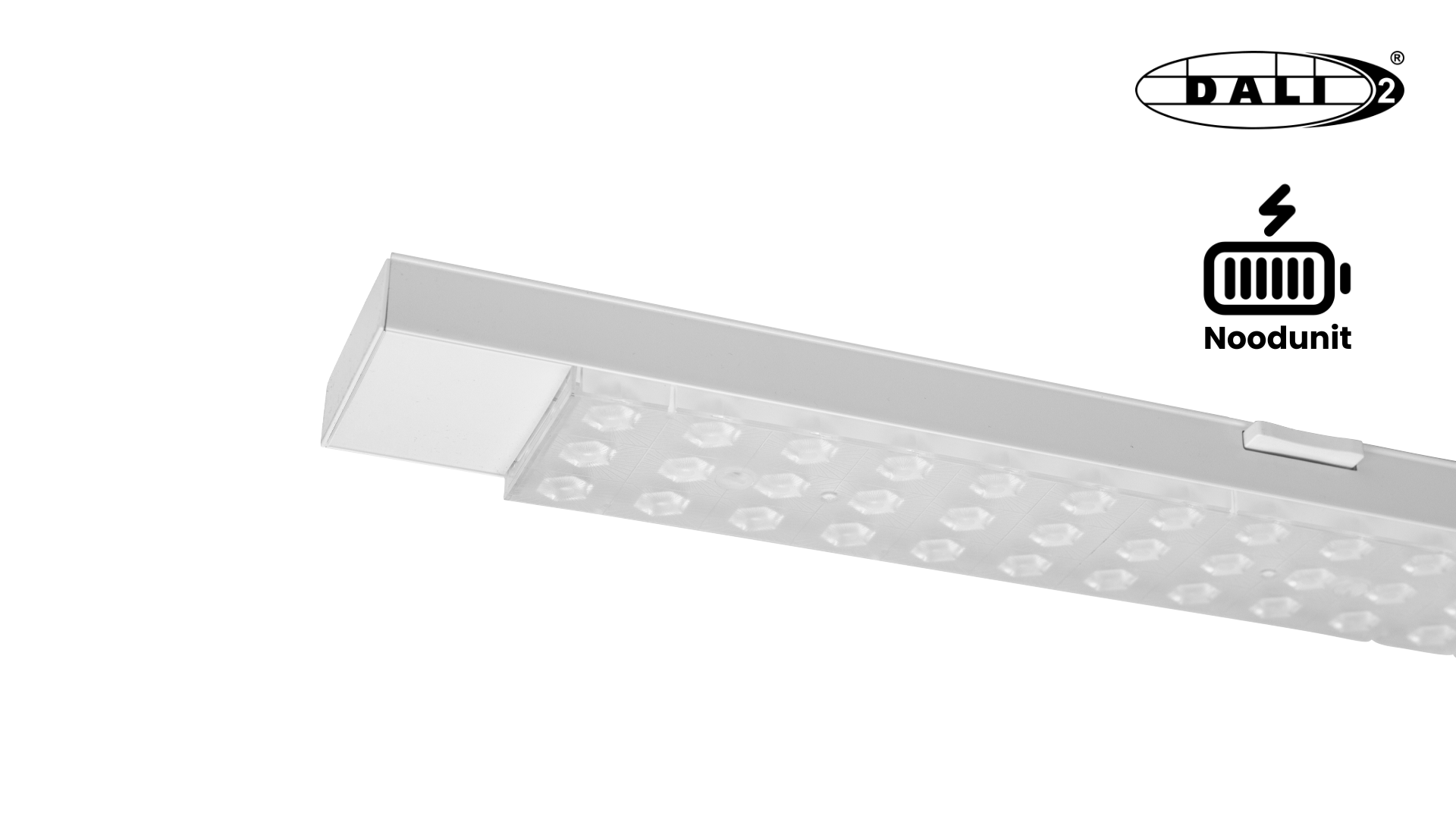 NoviLine module · Trilux NEW · 90° · DALI · NOOD · 74W-32W · 180lm/w · 3CCT switch (3000K-4000K-5000K)