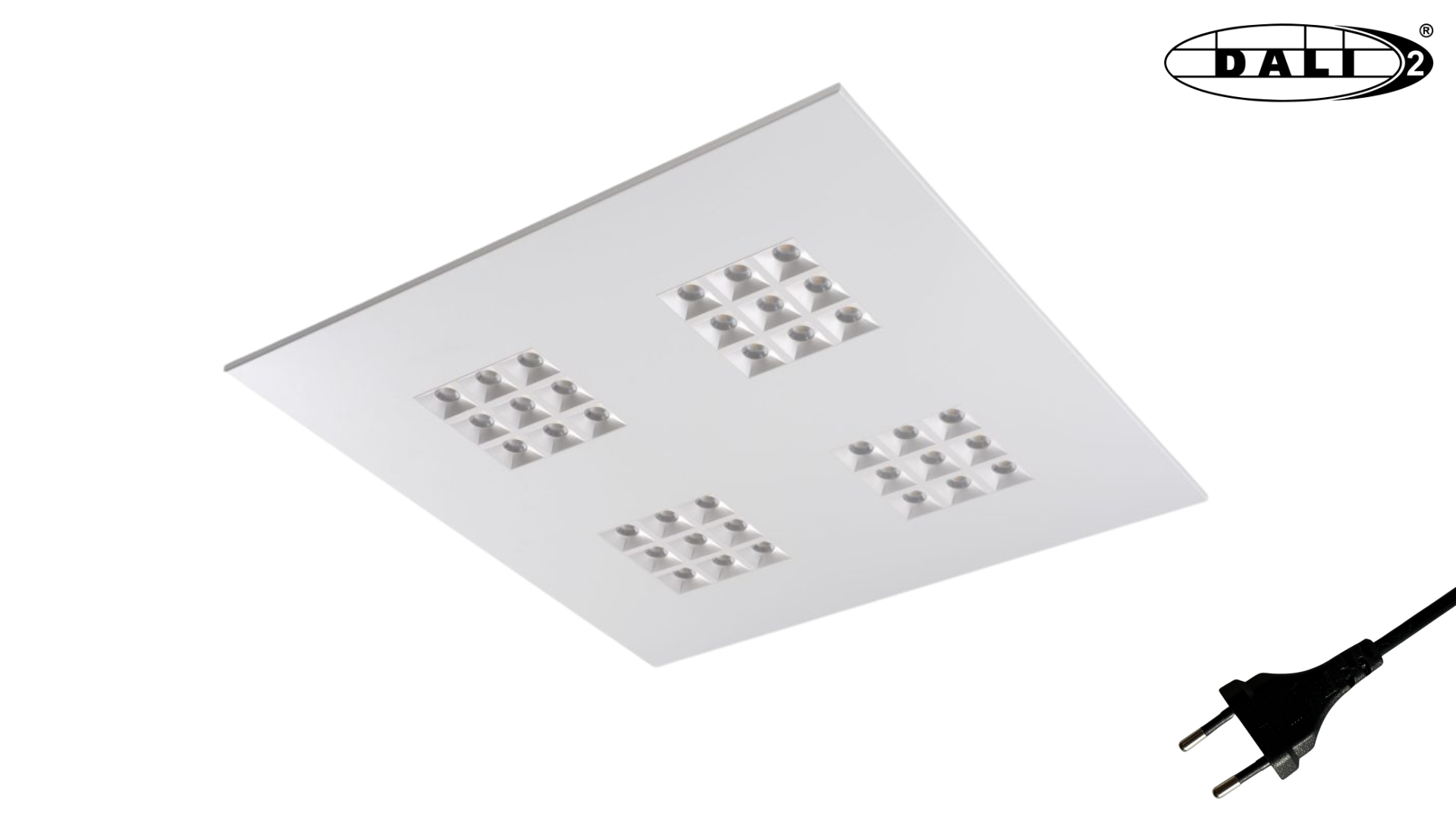 LED panel Cube · 60×60 · 30W · 4000K · Eurostekker · DALI