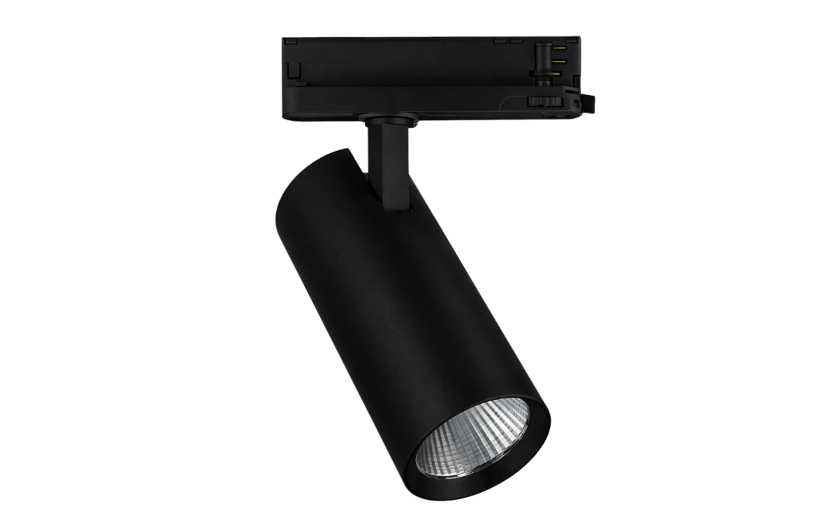 Luna 3 fase railspot · 30W · 3CCT 3000K-3500K-4000K · Zwart · 24º