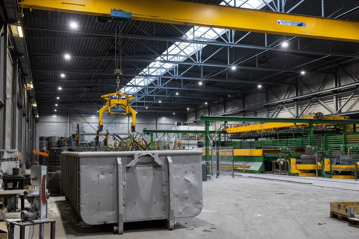 Magazijn led verlichting met DALI lichtmanagement