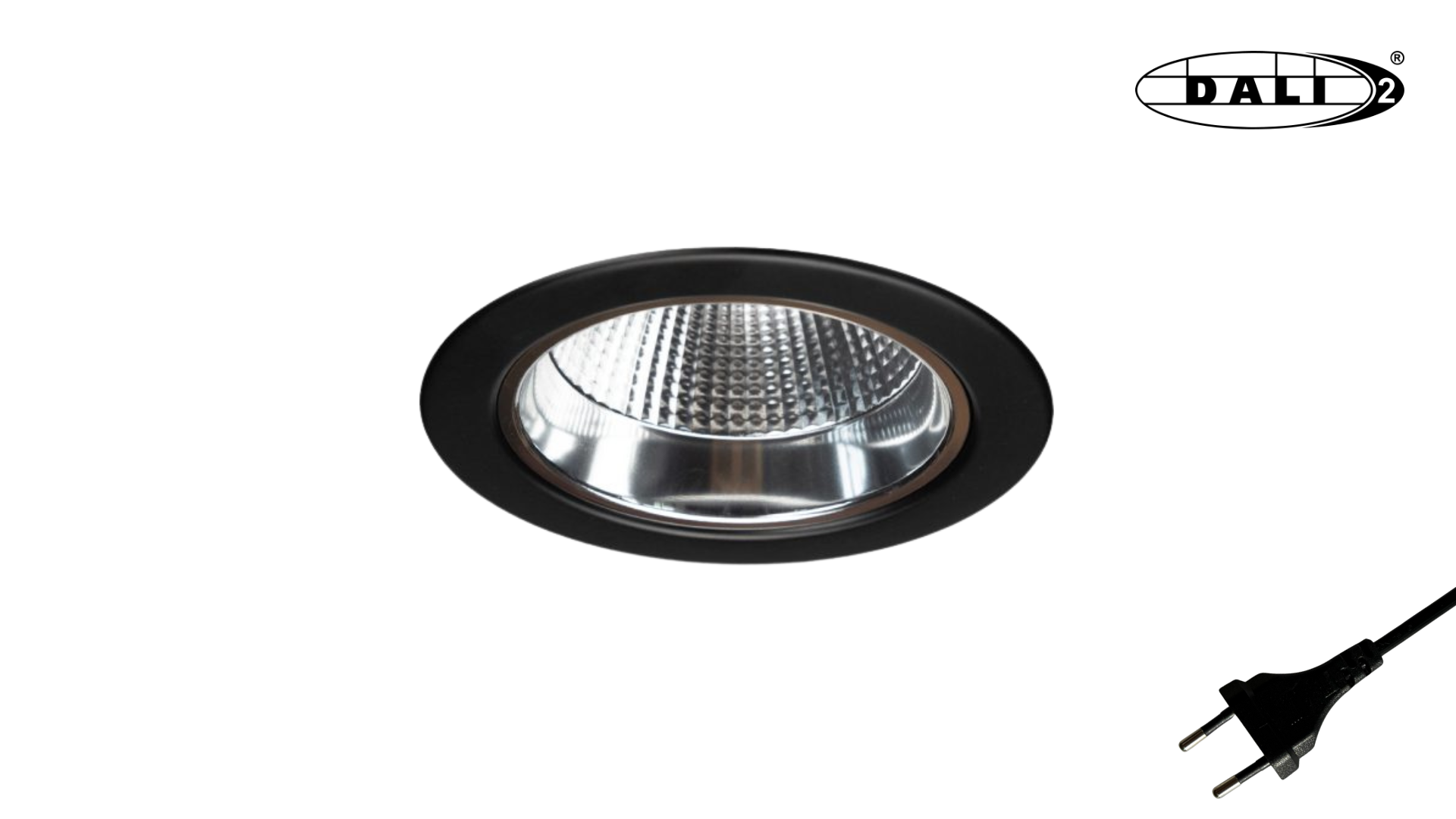LED Downlight Milan · Ø145 · 15W · 3CCT · 3000K-4000K-5000K · Zwart · Eurostekker · DALI